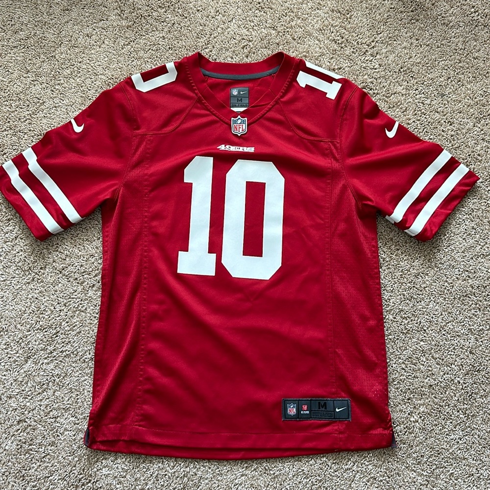 49ers jersey. Jimmy G. #10 medium